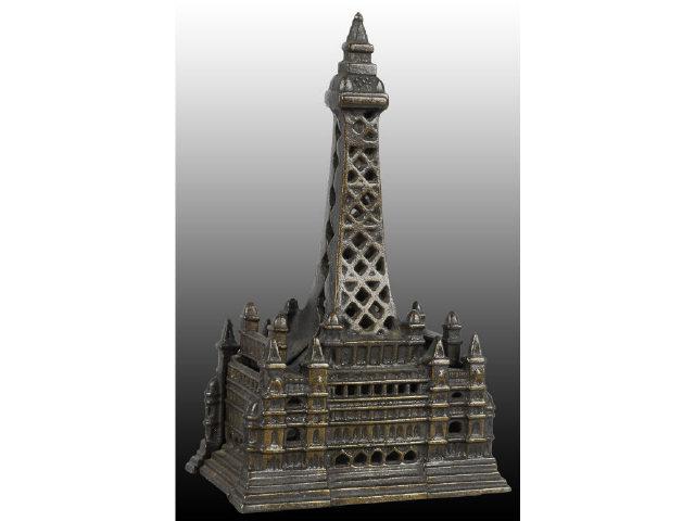 Appraisal: Cast Iron Blackpool Tower Still Bank Description Made by Chamberlin