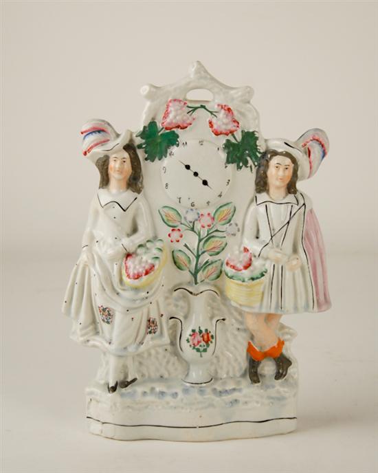 Appraisal: A Staffordshire Double Figure a girl and young man with