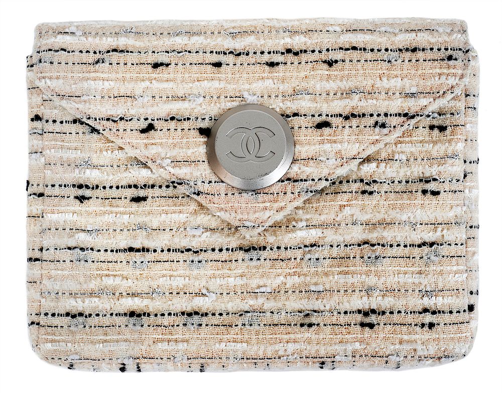 Appraisal: Chanel Boucle Flap Front Clutch Chanel boucle flap front clutch