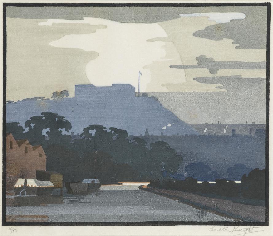 Appraisal: EDWARD LOXTON KNIGHT RBA - THE CANAL OR NOTTINGHAM CASTLE