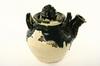 Appraisal: WATER JAR - Large Japanese Oribe water storage jar Early