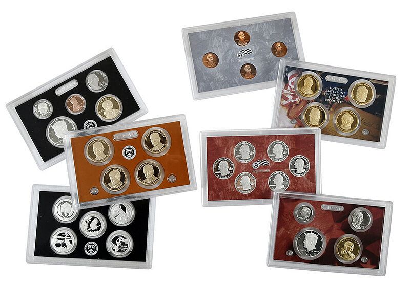 Appraisal: U S Mint Proof Sets silver proof quarter sets x