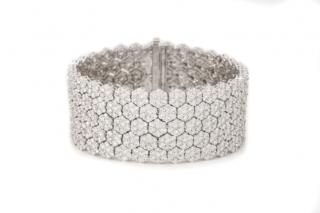 Appraisal: Ladies Classic K White Gold Diamond Bracelet A ladies' estate