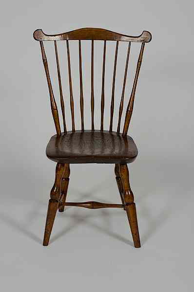 Appraisal: Windsor Chair American early th century New England Windsor fan-back