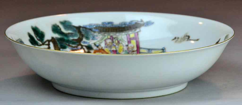 Appraisal: Chinese Famille Rose Porcelain BowlFinely painted and enameled to depict