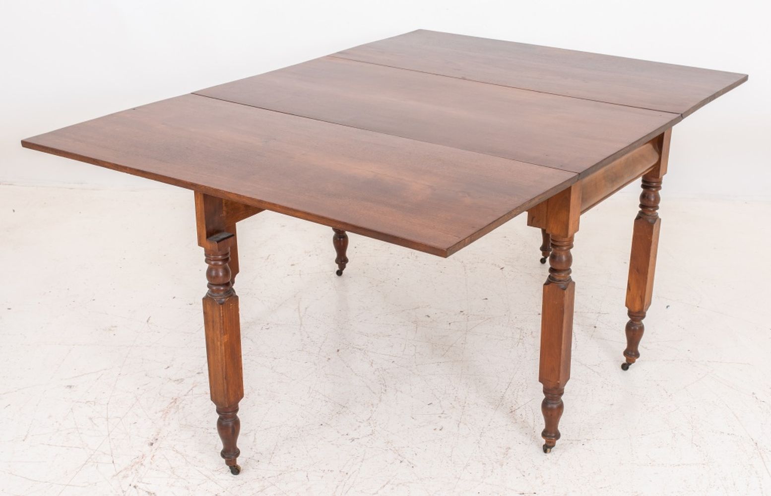 Appraisal: ENGLISH VICTORIAN DROP LEAF DINNING TABLE TH C English Victorian