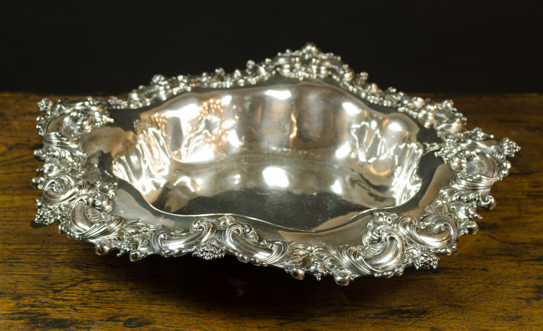 Appraisal: STERLING SILVER CENTERPIECE BOWL by Frank Smith with low profile