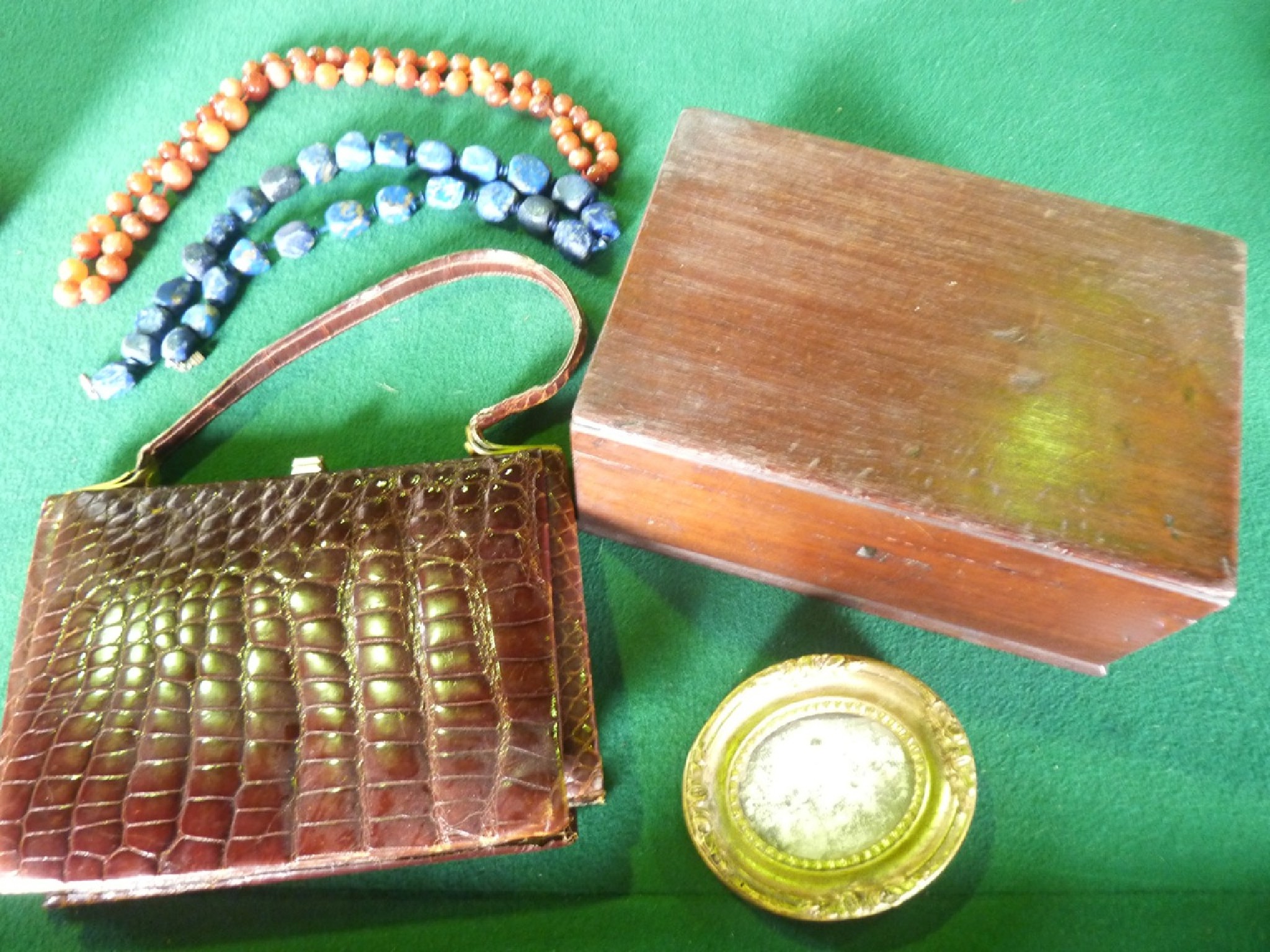 Appraisal: A late th early th century mahogany box together with