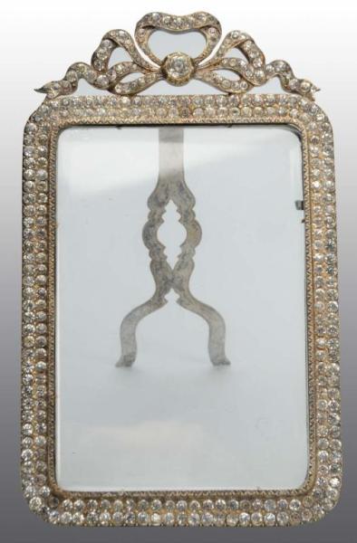 Appraisal: Jeweled Picture Frame Description Includes double border of rhinestones possibly