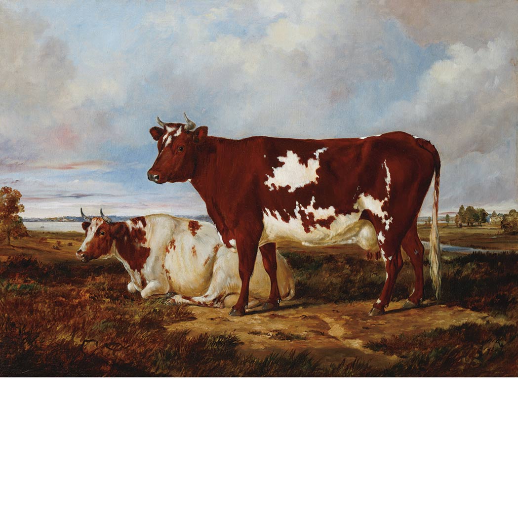 Appraisal: Arthur Fitzwilliam Tait American - Cows Resting in a Pasture