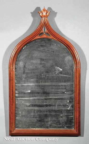 Appraisal: An American Gothic Carved Walnut Looking Glass mid-to-late th c