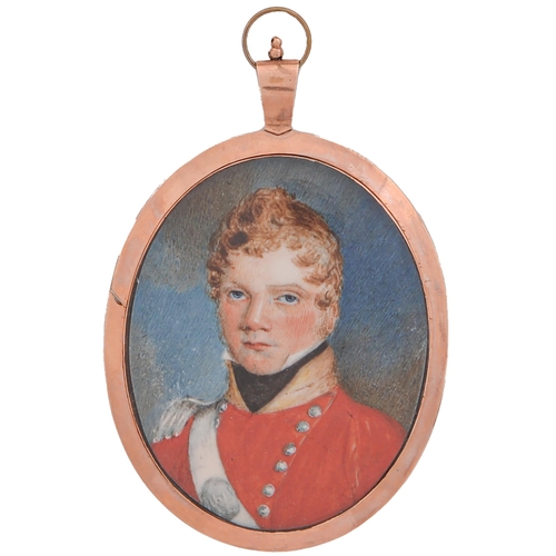 Appraisal: English School early th c - Portrait miniature of an