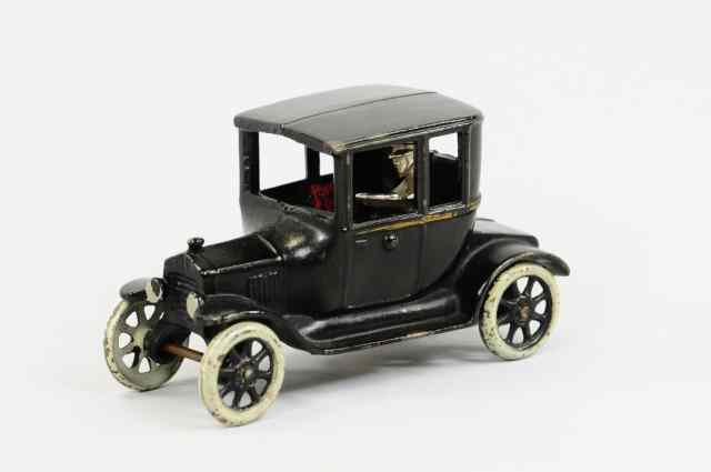 Appraisal: MODEL 'T' COUPE Arcade cast iron painted in black overall