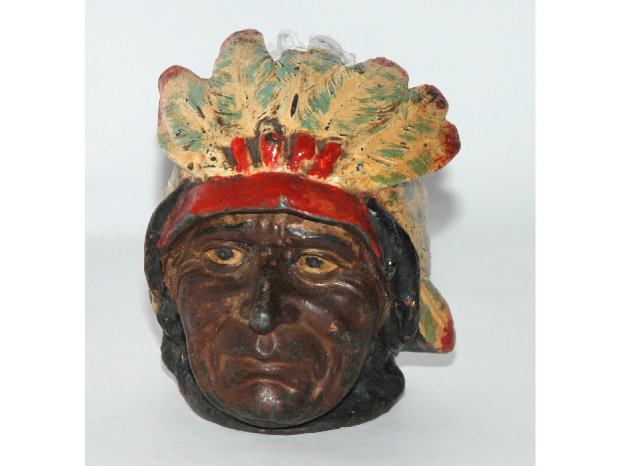 Appraisal: A metal Sitting Bull money bank