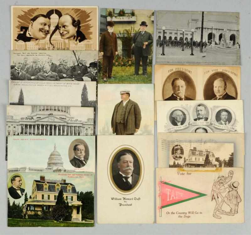 Appraisal: Lot of President William H Taft Postcards This lot consists