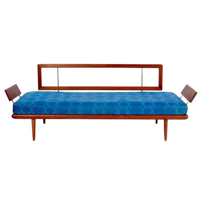 Appraisal: Peter Hvidt sofa daybed by France and Sons teak frame