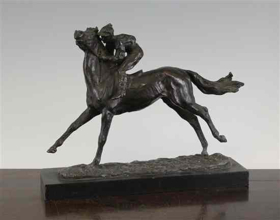 Appraisal: Ren Paris - A French bronze of a race horse