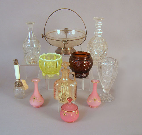 Appraisal: Group of miscellaneous glassware late th and early th c