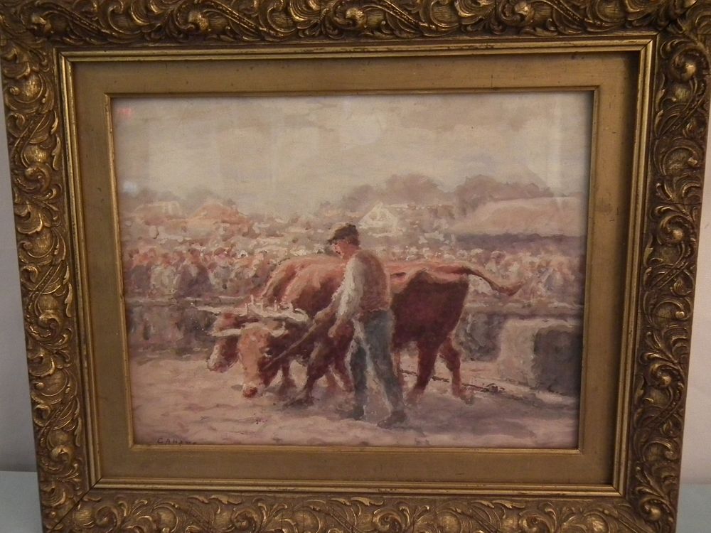 Appraisal: GEORGE HAYS PAINTING MAINE FAIR Watercolor of a N E