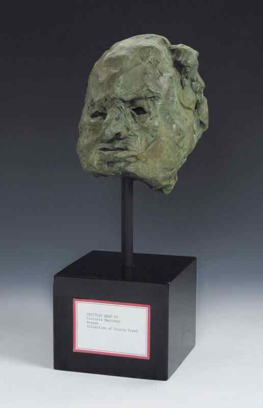 Appraisal: MARTINEZ Victoria American th C Untitled Head approximately '' h