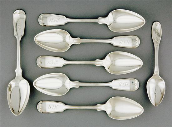 Appraisal: Charleston silver spoons Hayden Whilden and Carrington late th century