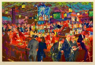 Appraisal: Leroy Neiman Signed Serigraph Harry's Bar Leroy Neiman American -