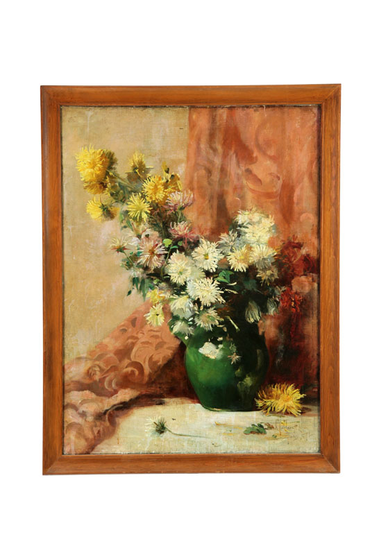 Appraisal: FLORAL STILL LIFE BY HATTIE HUTCHCRAFT HILL KENTUCKY - Oil