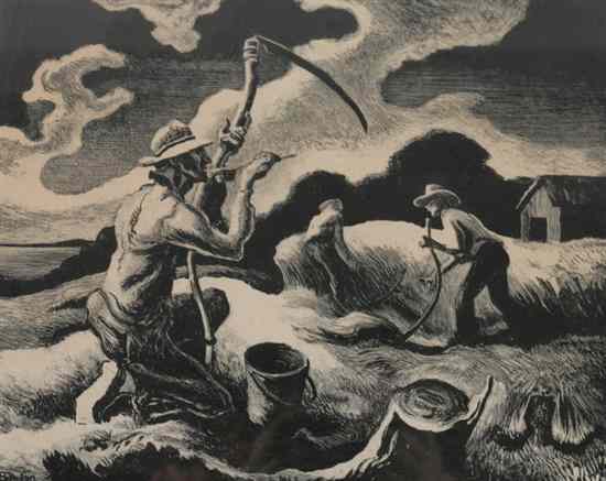 Appraisal: THOMAS HART BENTON American - ISLAND HAY signed in pencil