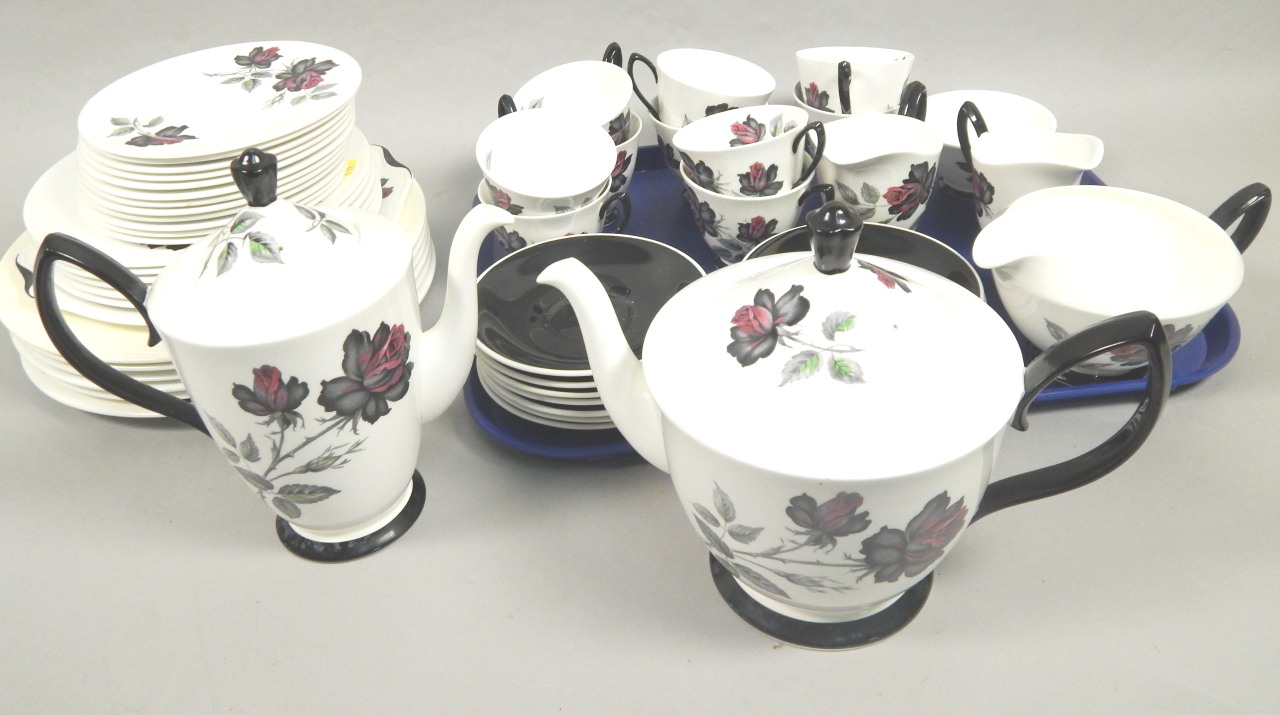 Appraisal: A Royal Albert Masquerade pattern part tea and dinner service