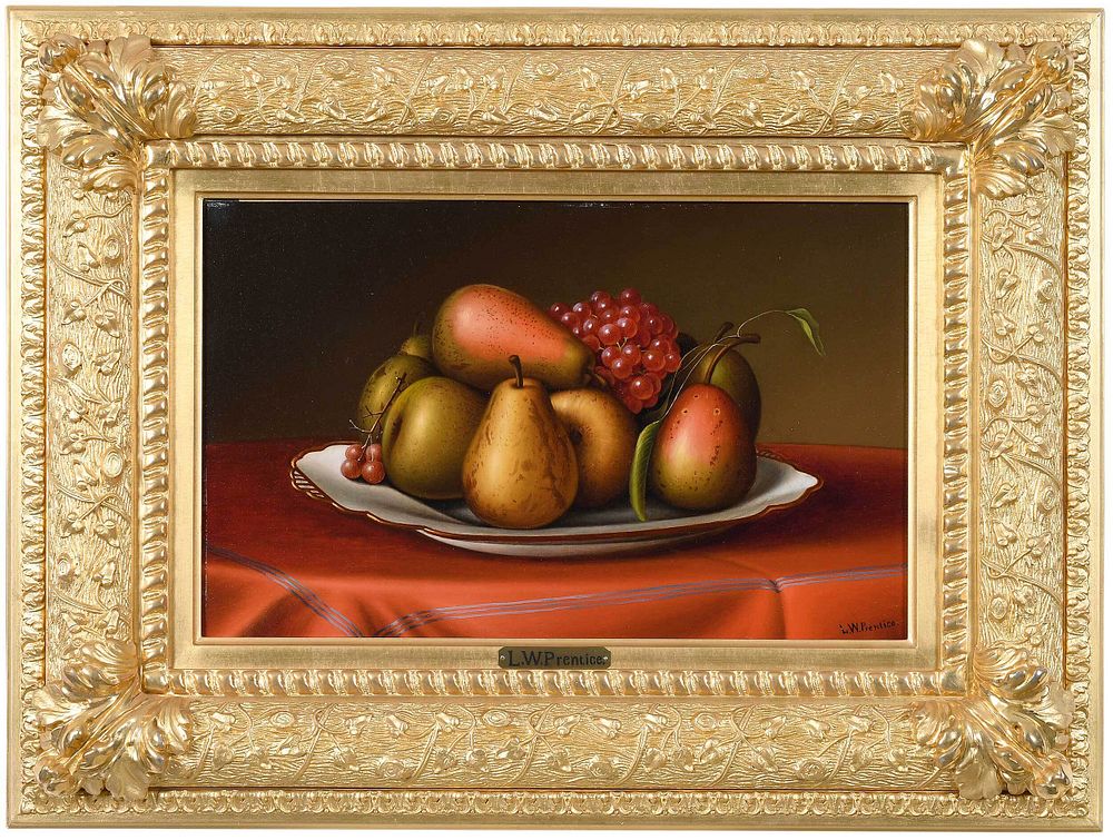 Appraisal: Levi Wells Prentice American - Still Life with Pears and