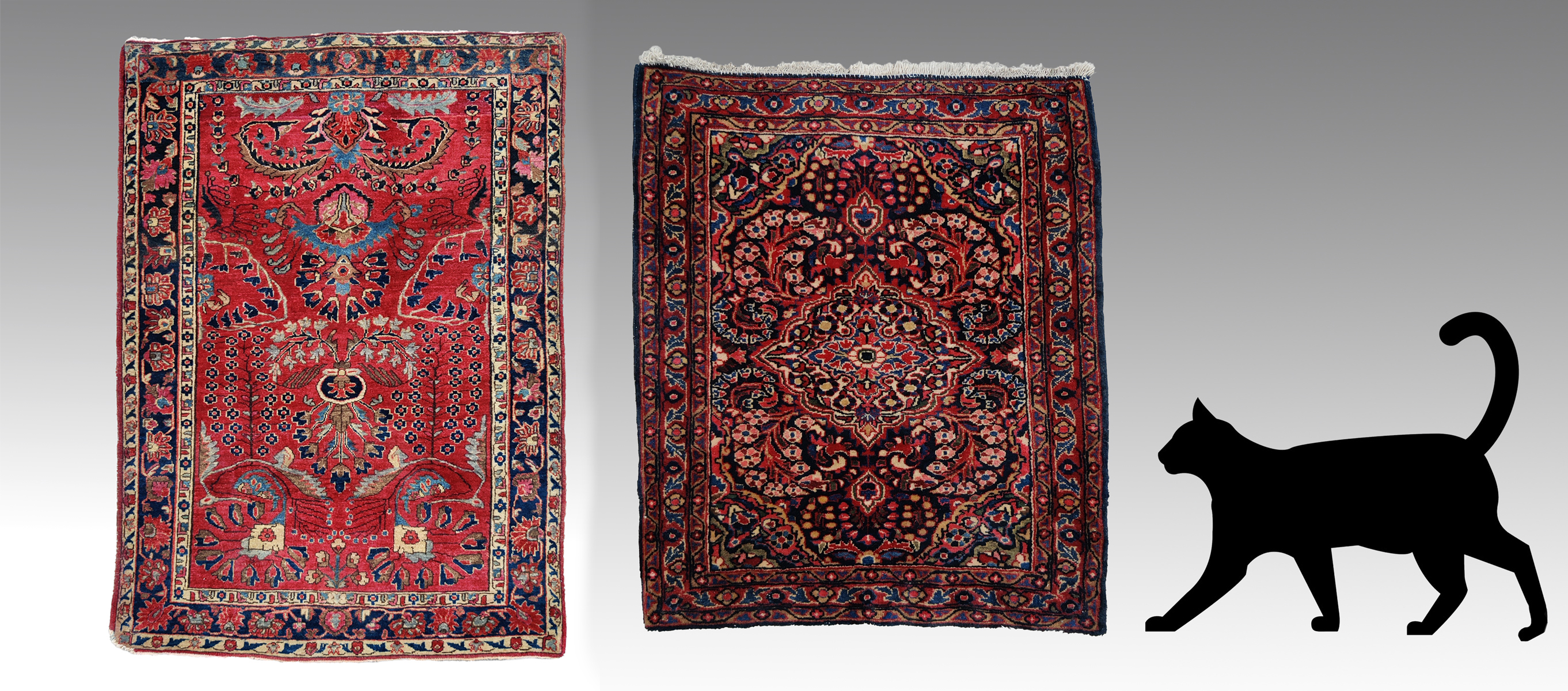 Appraisal: PC ESTATE ORIENTAL SAROUK RUGS One is ' '' X