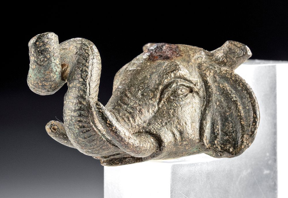 Appraisal: Roman Bronze Elephant Head ex-Christie's Bonhams Roman Imperial Period ca