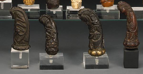 Appraisal: A lot of four Balinese keris hilts th th century