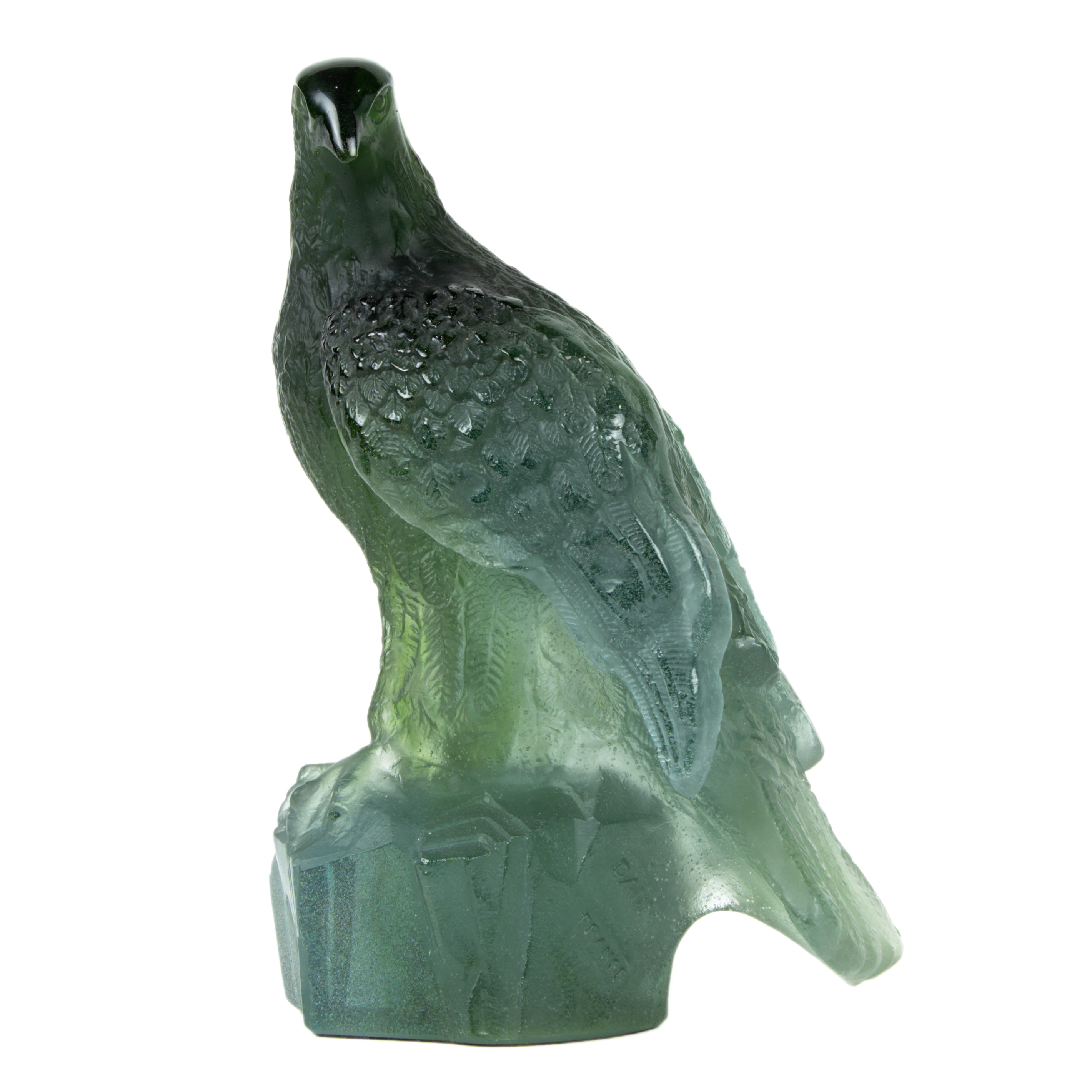 Appraisal: A DAUM PATE DE VERRE GLASS MODEL OF CHASSE ROYALE