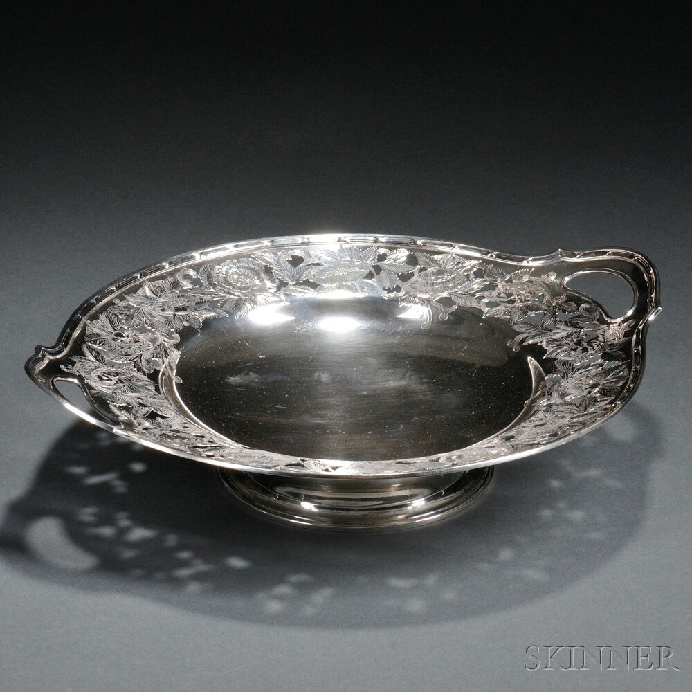 Appraisal: Whiting Sterling Silver Compote New York with a shallow circular