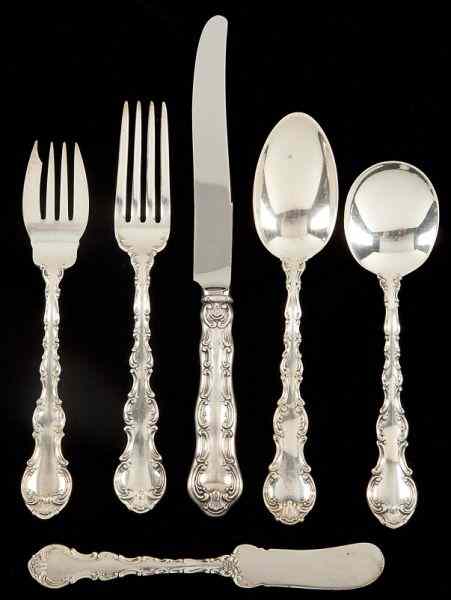 Appraisal: Gorham ''Strausbourg'' Sterling Flatware Servicefor twelve plus extras consisting of