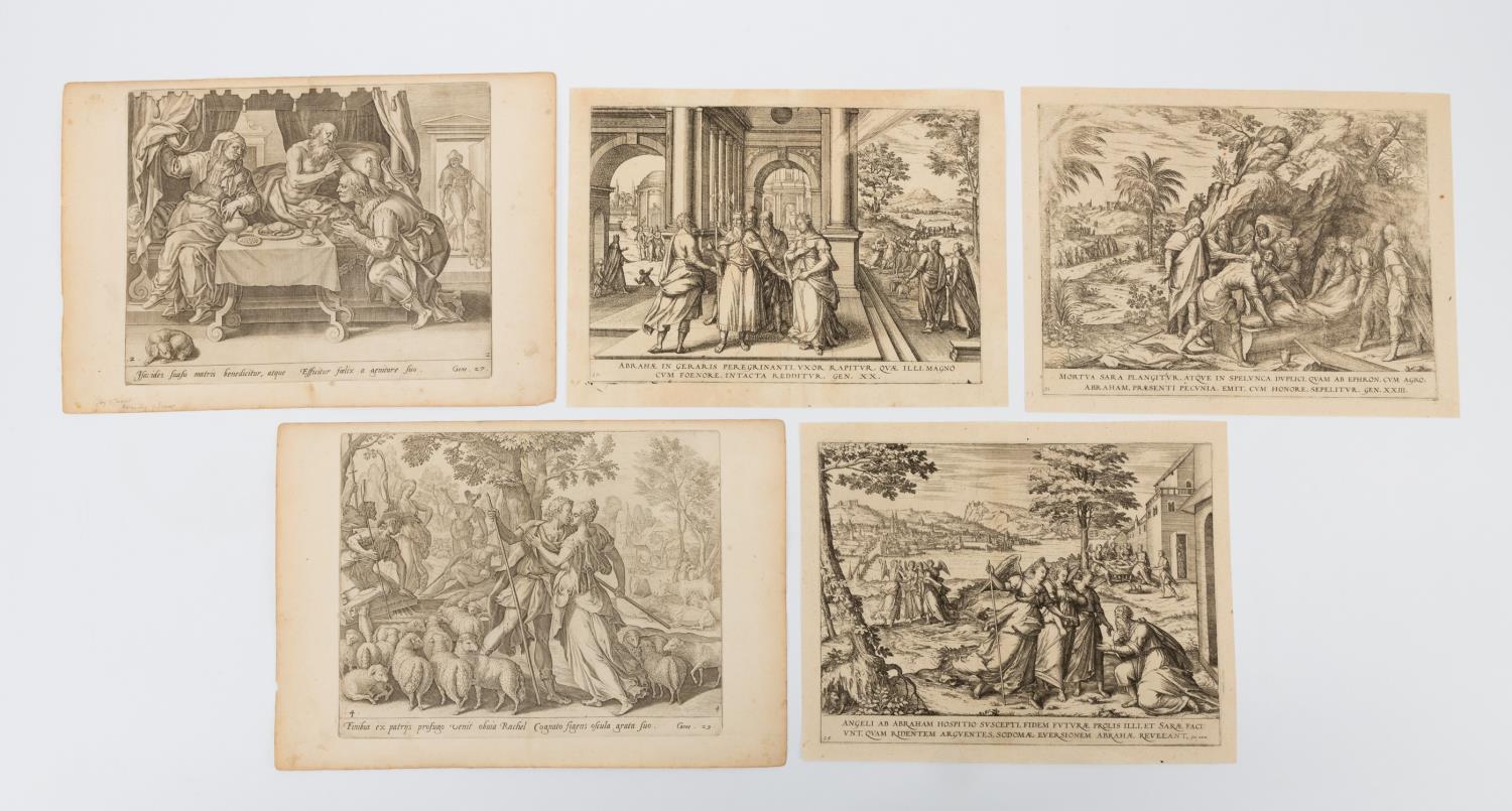 Appraisal: UNFRAMED OLD MASTER RELIGIOUS ENGRAVINGS PC Various artists selection of