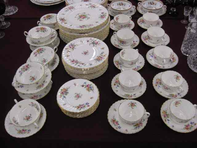 Appraisal: pc Minton ''Marlow'' China Service elegant florals gold trim excellent