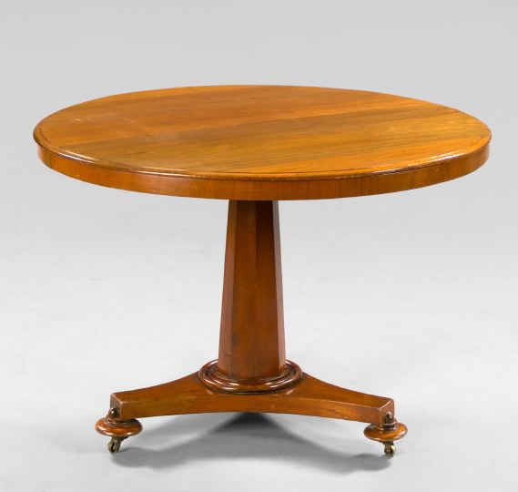 Appraisal: Regency Mahogany Center Table first quarter th century the tilting