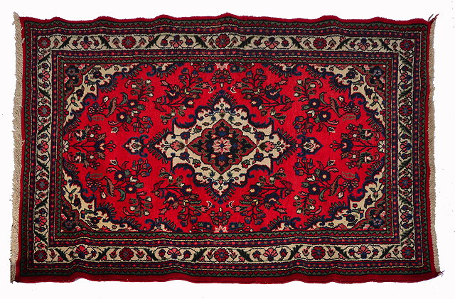 Appraisal: A MID TO LATE TH CENTURY HAMADAN RED GROUND RUG