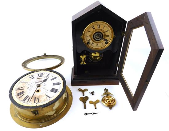 Appraisal: CLOCKS English and American clocks two pieces first an early