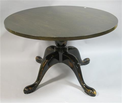 Appraisal: BAKER FURNITURE SINGLE PEDESTAL CENTER TABLE th century the circular