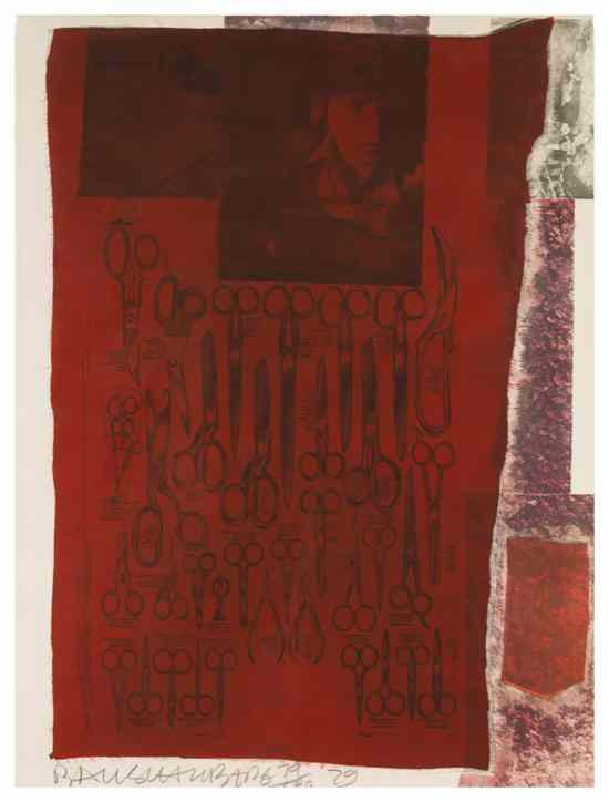 Appraisal: Robert Rauschenberg American - Most Visible Parts of the Sea