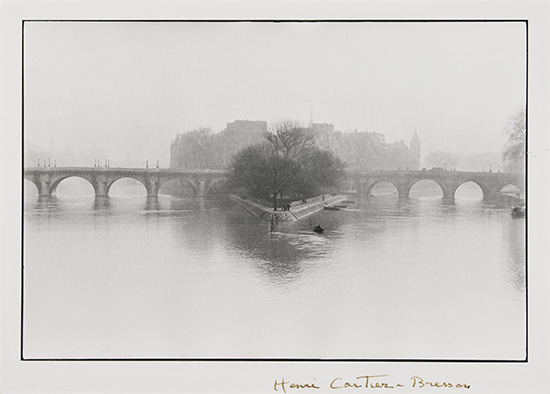 Appraisal: CARTIER-BRESSON HENRI - Ile de la Cit Paris Silver print