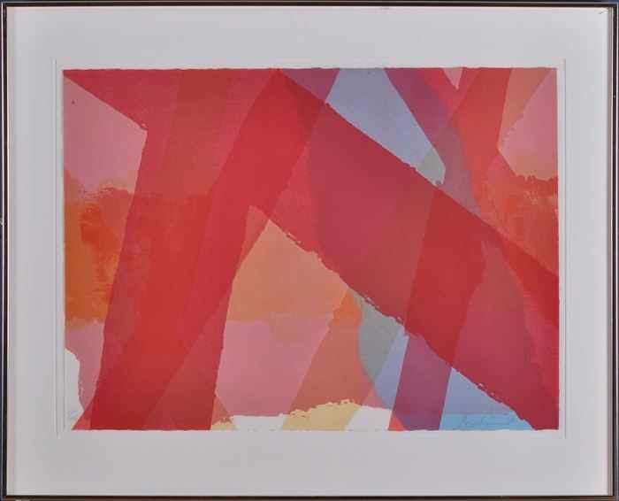 Appraisal: EDWARD AVEDESIAN - UNTITLED Lithograph in colors x in sheet