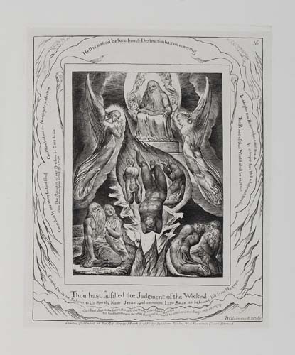 Appraisal: WILLIAM BLAKE Thou Hast Fulfilled the Judgment of the Wicked