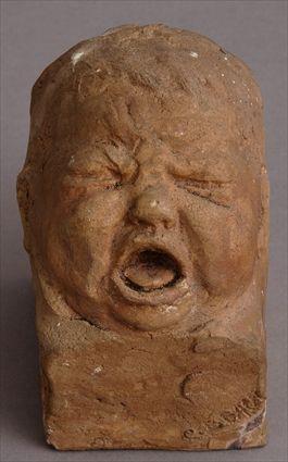 Appraisal: CHESTER BEACH - THREE DAYS CRYING BABY Cast terracotta x