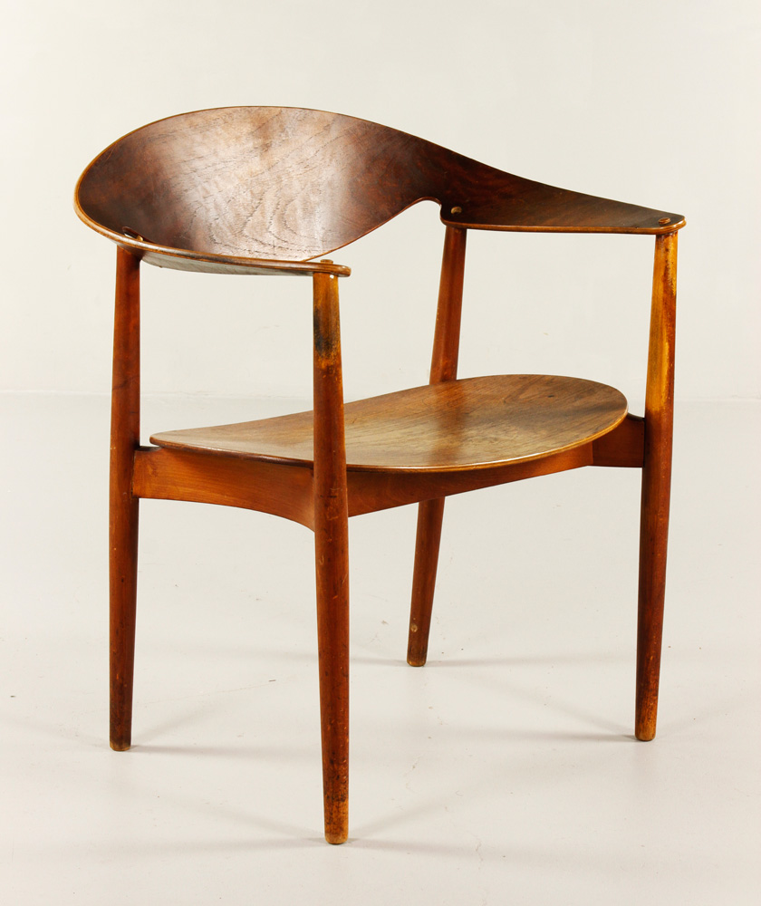 Appraisal: - Hansen Bentwood Chair Fritz Hansen bentwood chair molded plywood