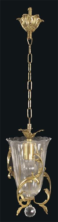 Appraisal: A pair of gilt brass ceiling lights