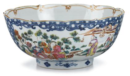 Appraisal: Chinese export famille rose porcelain bowl qianlong period